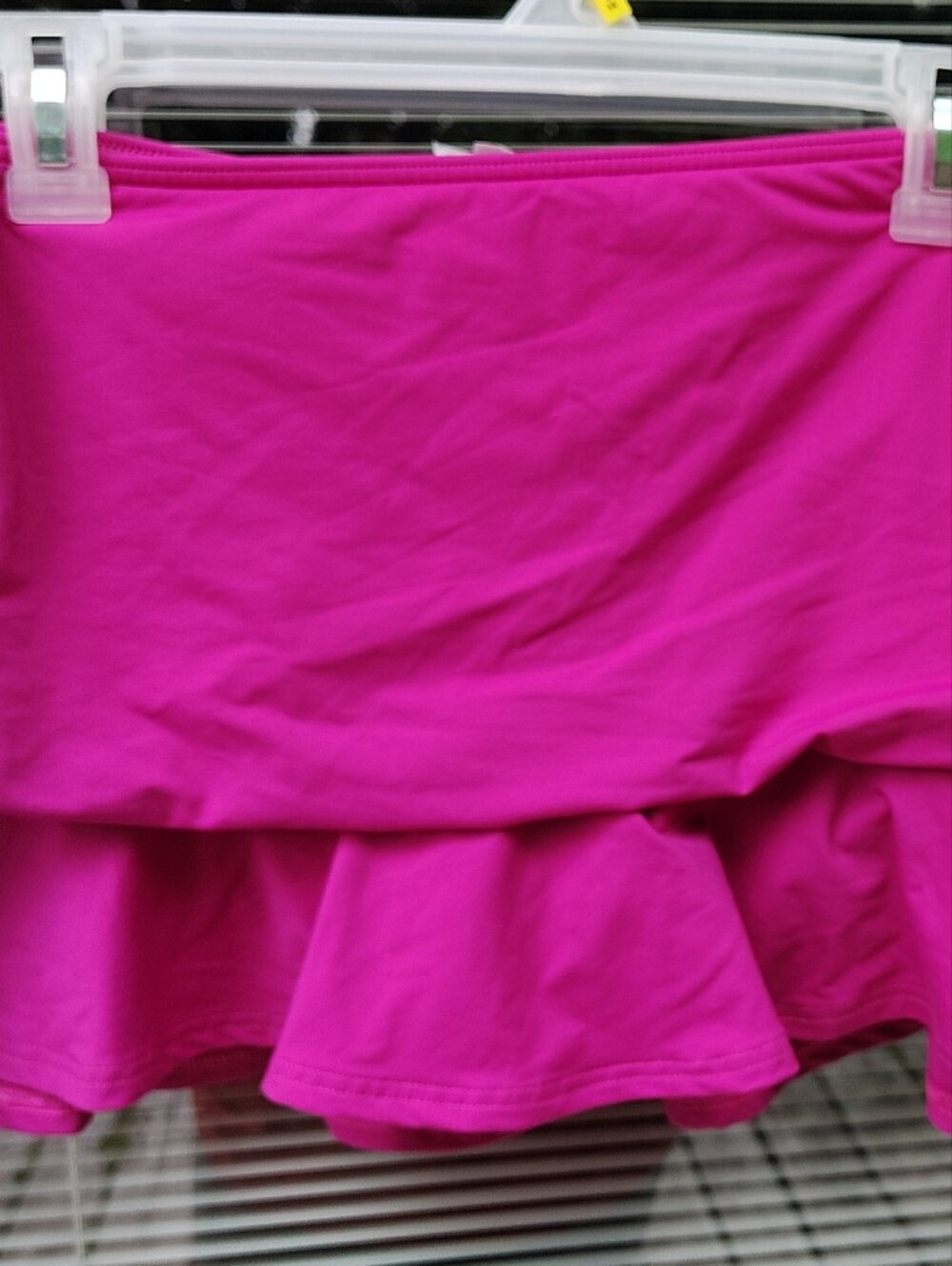 Lands' End Fuchsia Ruffle Swim skirt